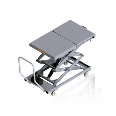 BLS 88T03 Pneumatic EV Battery Lift Table 1200kg Capacity Heavy Duty Air Powered Scissor Lift for Electric Vehicle Battery Pack Removal Extendable Platform 1300-1500mm Mobile NEV Lifter with Scissor Jack for Engine Transmission Service