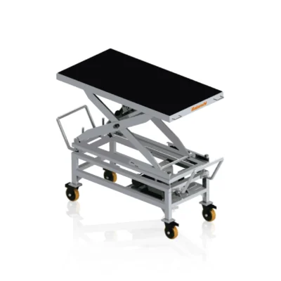 BLS 88T04 Electric Hydraulic EV Battery Lift Table 1000kg Capacity Heavy Duty Scissor Lift for NEV Battery Removal with Insulating Rubber Pad Adjustable Platform Tilts in 2 Directions 220V 1PH for Garage Service