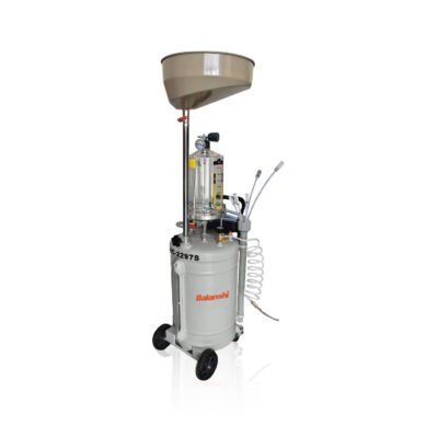 BLS 2297S Pneumatic Oil Extractor, 21 Gallon Pneumatic Waste Oil Drainer and Extractor with 10L Transparent Measuring Cup, 360° Rotating Collection Bowl & Brake Fluid Extraction Kit, Professional Oil Evacuation Pump for Cars & Trucks