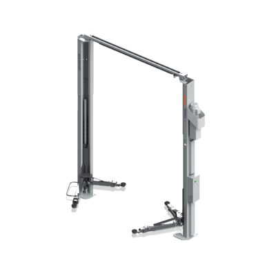 BLS 8040EF 4.0 Ton True Asymmetric Two Post Lift with Electric Lock Release, Clear Floor Vehicle Lift for Professional Garage and Home Shop, 9000lbs Capacity, 3-Stage Lifting Arms, 220V Single Phase