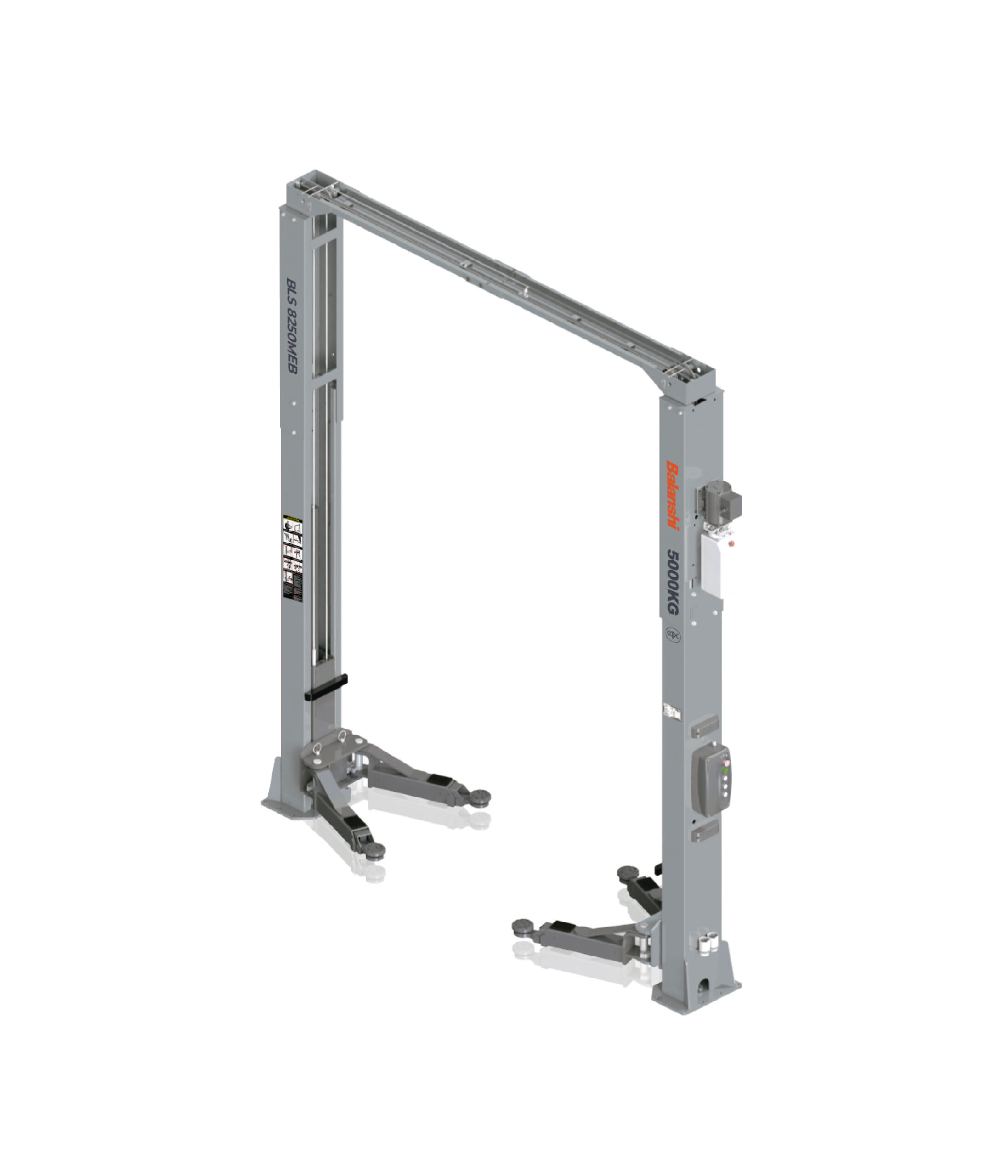 BLS 8250MEB 11,000 lbs 2 Post Car Lift, Electric Release Two Post Automotive Lift for Shop Garage, Dual Installation Symmetric & Asymmetric 30° Rotated Design, 3-Stage Arms, Adjustable Height 159"-167"