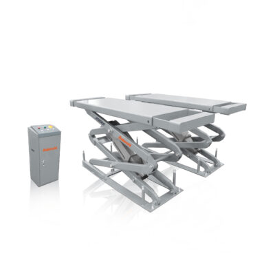 BLS 8435WR In-Ground Mid-Rise Scissor Lift, 2050mm Full Lifting Height Flush Mount Car Lift, Heavy Duty Double Scissor Jack for Auto Repair Shop & Home Garage, Platform Extendable (1650-2050mm), 220V/380V