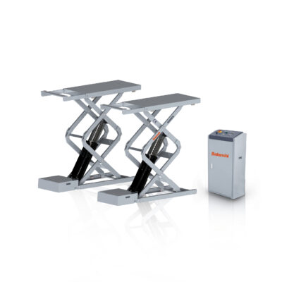 BLS 8440W In-Ground Scissor Lift 8800lbs Capacity, Flush Mount Full Rise Car Lift for Professional Auto Repair & Detailing Shop, Extendable Platform 59"-77", Synchronised Hydraulic System, 380V