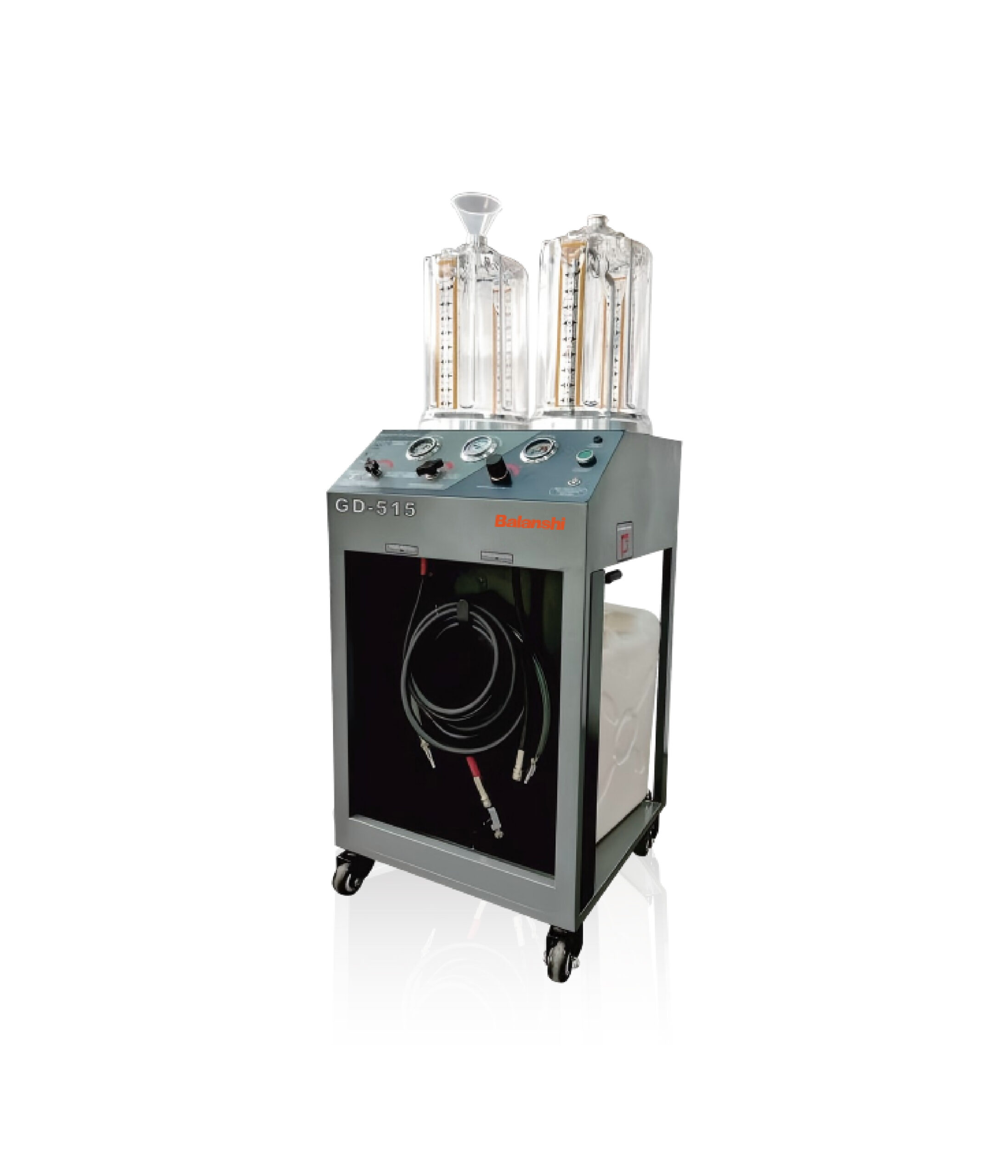 BLS GD515 Electric Coolant Exchanger System, Multi-Coolant Antifreeze Flush and Fill Machine with Vacuum Extraction and Pressure Filling, 4-in-1 Multifunctional Operation for Leak Detection and Back-Flush Service