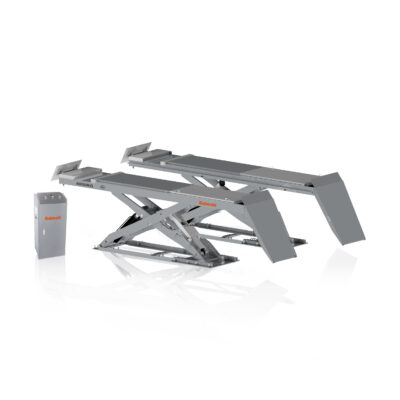 BLS 8540B 8800lbs Full Rise Scissor Lift for Car, 4000kg Capacity Ultra-Thin Wheel Free Automotive Lift, 177 Inch Platform Scissor Hoist with Dual Hydraulic Cylinders, CE Certified Safety Stop for Auto Repair Shop & Home Garage