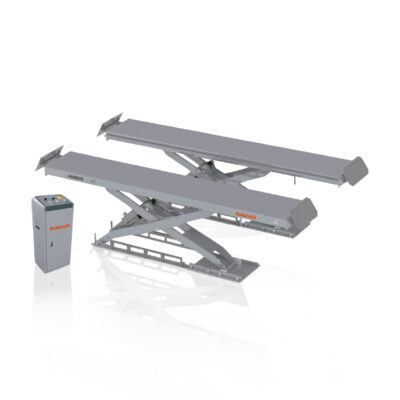 BLS 8545 4.5 Ton In-Ground Wheel Alignment Scissor Lift, Flush Mount Hydraulic Car Hoist with Double Safety Teeth & CE Stop, 1800mm Lifting Height Professional Vehicle Alignment Platform for Auto Repair Shop