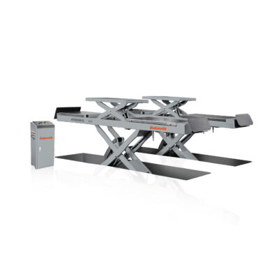 BLS 8545W In-Ground Wheel Alignment Scissor Lift with Secondary Jacking System, 4500mm Platform Length, Professional Automotive Car Hoist for Garage & Service Center, 2.2kW, 220V/380V