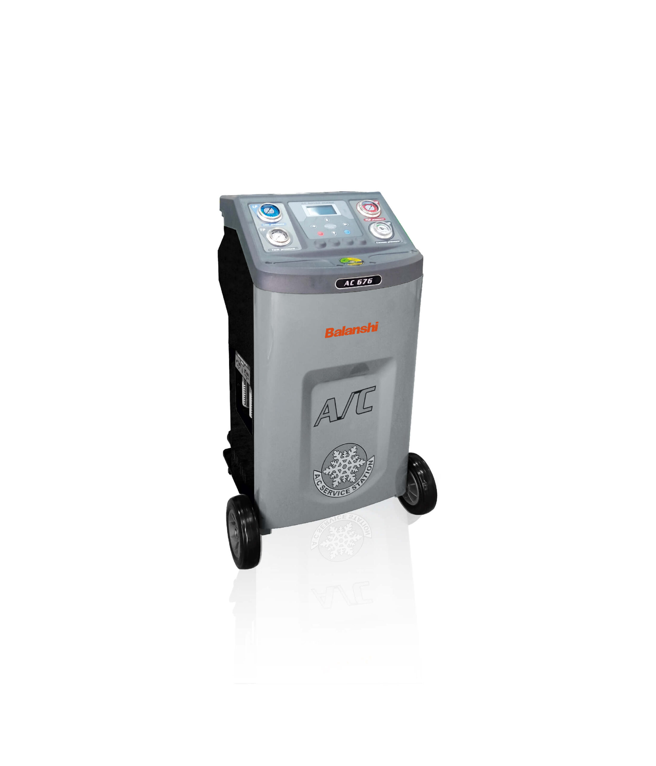 BLS AC676 Fully Automatic A/C Recovery Recharge Machine for Truck & Bus | R134a Refrigerant | 2585 Model Database | 240L/min Vacuum | 20KG Tank Capacity