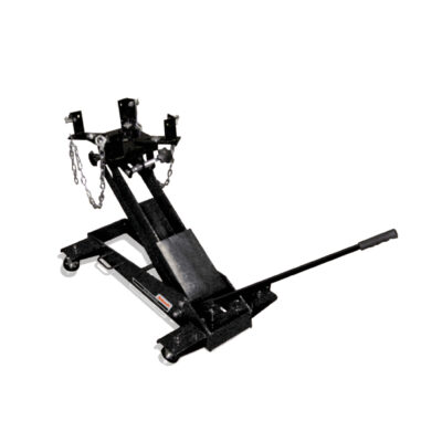 BLS EL90103 1.5 Ton Heavy Duty Transmission Jack, Low Profile Hydraulic Transmission Lift for Automotive Repair, Adjustable Universal Saddle with 360 Degree Swivel Pump Handle, 230mm to 890mm Height Range