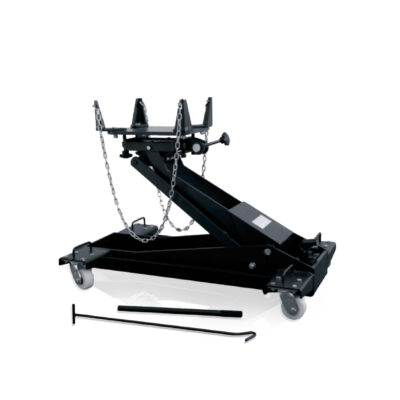 BLANSHI BLS EL90104 2 Ton Low Profile Transmission Jack, Heavy Duty Hydraulic Automotive Hoist with 360-Degree Swivel Pump Handle, Adjustable Saddle and 4 Swivel Casters for Garage Vehicle Repair, 210mm to 960mm Lift Range