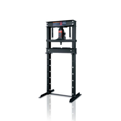 BLS PS92001 20 Ton Hydraulic Shop Press, Heavy Duty H-Frame Shop Press with Security Regulator Valve, 145mm Stroke and Adjustable Height 80-1080mm for Automotive Bushing, Bearing, and Gear Removal